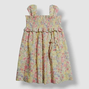 $174 Zoe LTD Kids Girl's Green Floral Ruffled Rebecca A-Line Dress Size 16 - Picture 1 of 3