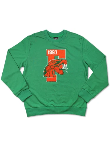 Florida A&M University FAMU Sweatshirt- Green-Size Medium-New! Cover