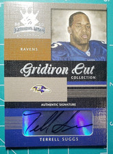 2003 Gridiron Kings Gridiron Cut Collection #GC38 Terrell Suggs AUTO 078/100
