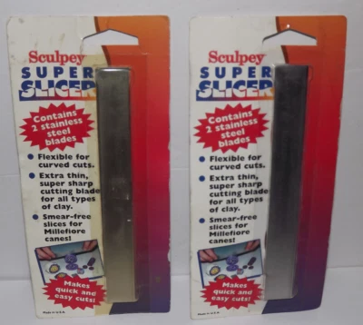 Herramienta súper cortadora de arcilla poliformada SCULPEY 2 paquetes nuevos 4 hojas Foto 1 de 4