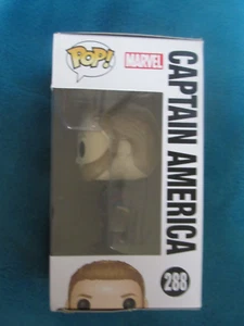 VINTAGE FUNKO POP CAPTAIN AMERICA AVENGERS 288 BOBBLE HEAD FIGURE MARVEL IN BOX - Picture 1 of 24