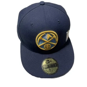 New Era 59Fifty NBA Denver Nuggets Fitted Hat Size 7 1/8 - Picture 1 of 8