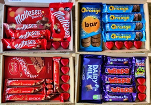 CHOCOLATE HAMPER Birthday Gift Box Letterbox Sweets Present Chocolate Gift - Picture 1 of 107