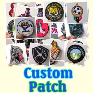 30pcs Custom Embroidered Patches , Personalized Iron Sew On LOGO Patch 2in - 4in - Picture 1 of 10