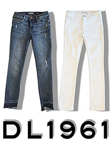 2 Stück DL1961 Mädchen 8 Chloe Skinny Jeans Schnee und Distressed Preston NEUWERTIG - Bild 1 von 6