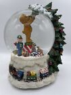 Globe de neige musical ours et étoiles de Noël avec arbre éclairé miel JCPPENNEY