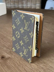 Louis Vuitton Vintage Saks Fifth Ave Libreta de Direcciones Agenda Anillo Carpeta Monograma - Imagen 1 de 9