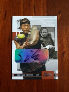2005 Ace Authentic Signature Series Tennis card Signed Scoville Jenkins 67/100
