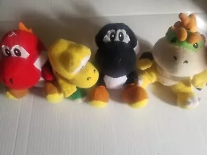 4 piece super mario nintendo 6" plushes - Picture 1 of 5