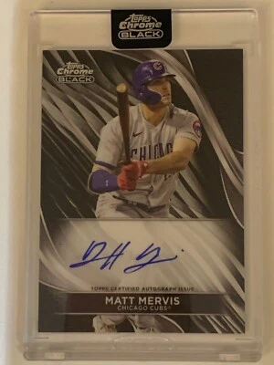2024 Topps Chrome Black - Autographs #CBA-MME Matt Mervis (AU) - Image 1 of 2