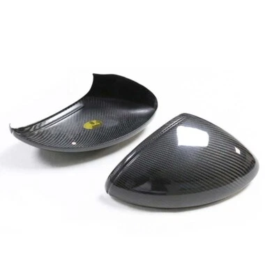 Tapas de cubierta de espejo retrovisor lateral de fibra de carbono para Porsche 718 Boxster Cayman Spyder 17-24 Foto 1 de 4