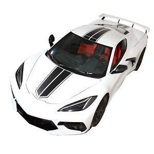 Graphic Racing Strips Decal Vinyls Overlay set Fit For Corvette C8 2020-up