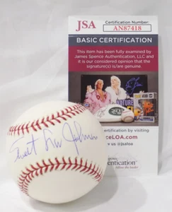 Sweet Lou Johnson Signed Autographed Official American League Baseball JSA 💎COA - Picture 1 of 11