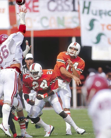 Miami Hurricanes VINNY TESTAVERDE Glossy 8x10 Photo College Print Poster CHOF Cover