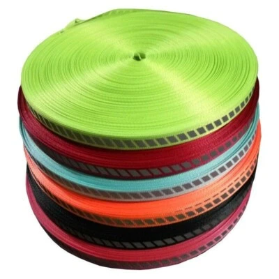Reflective Tape Strip Webbing Highlight Sew-On Trims Fabric Crafts Safety Signs - Image 1 of 4