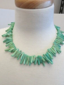 NEW SEMI-PRECIOUS DYED CORAL NECKLACE 18" - Picture 1 of 2