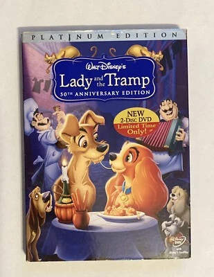 Lady & The Tramp Platinum Edition 50th Anniversary 2-Disc Set DVD 2006  - Image 1 of 2