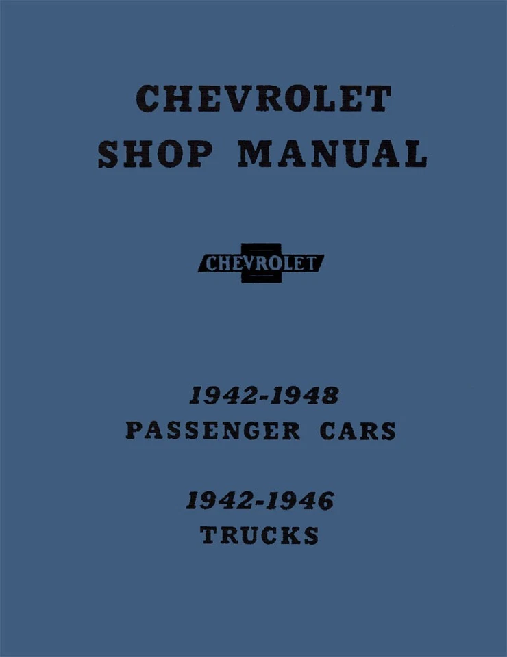 1942 1946 1947 1948 Chevrolet Car Truck Shop Service Repair Manual - Image 1 of 4