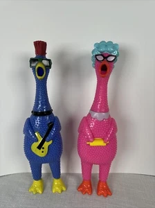 (2) Guitarra Ja-Ru Squawkin' Chik'N Noise Maker Chirrido Exprimible Granny Chicken - Imagen 1 de 15