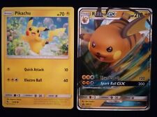 POKEMON 2019 - RAICHU GX SM213 & PIKACHU 19/68 - HIDDEN FATES - ENG - STAR PROMO