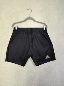 Adidas Boys Short Large Black 100% Polyester Drawstring Active Training Short - Picture 1 of 19