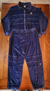 Vintage Karl Kani Mens Size XXL Blue 23 Sweatsuit Tracksuit Velour Hip Hop 90s - Picture 1 of 10