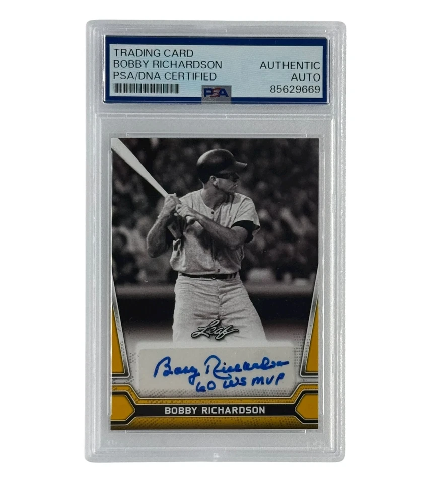 Bobby Richardson Autographed 2021 Leaf Card #BA-BR1 PSA Authenticated - Image 1 of 1