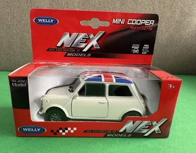 MODELLINO AUTO WELLY NEX MINI COOPER 1300 Cm. 10 NUOVO CON SCATOLA-IN METALLO - Immagine 1 di 4