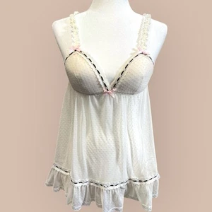 Babydoll Victoria's Secret Sexy Little Things Marfil Talla Mediana - Imagen 1 de 13