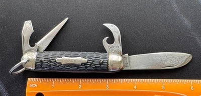 Vintage Imperial Kamp King Folding Pocket Knife Scout Camping Multi-Tool Used - Image 1 of 4