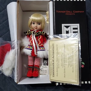 MIP RARE Mary Engelbreit édition limitée Ann Estelle "Secret Santa" Tonner certificat d'authenticité - Photo 1/14