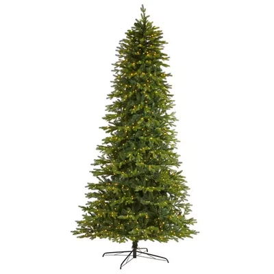 10 Ft. Pre-Lit Belgium Fir Natural Lookartificial Christmas Tree with 1050 Clear - Image 1 of 4