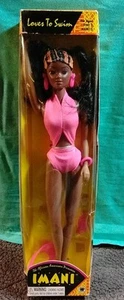 Vintage Olmec Toys IMANI 1994 "Loves To Swim" African American Princess Doll - Picture 1 of 5