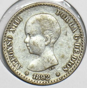 Spain 1892 50 Centimos 240501 combine shipping - Picture 1 of 2