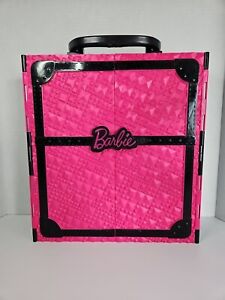 2011 Barbie Pink And Black Closet/Wardrobe Carrying Case