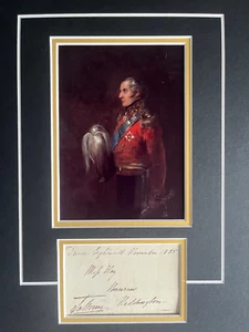 17th LORD SALTOUN - BATTLE OF WATERLOO OFFICER - EXCELLENT SIGNED DISPLAY - Picture 1 of 1