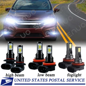 For Honda Odyssey 2011-2017 Combo LED Headlight Fog Lights 6x Bulbs Kit 6000K - Picture 1 of 10