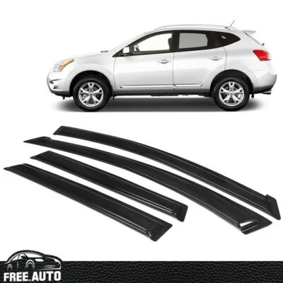 Fits 09-13 Nissan Rogue 14-15 Rogue Select  Acrylic Window Visors  4Pc Set - Image 1 of 4