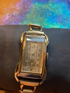 Orologio da polso LEROY / S. Kocker & Co., 17J fantasia uomo stile "Bowman" e funziona! - Foto 1 di 7
