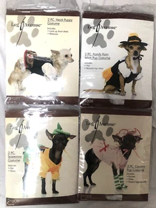 Leg Avenue Dog Costumes x4 M witch , heidi, scarecrow, gingham dress Job lot - Picture 1 of 13