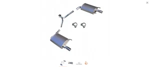 2x Escape ESD Silenciador Izquierda y Derecha Lexus GS 450H Año Fab. 2005-2012 - Imagen 1 de 1