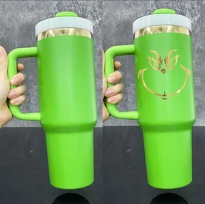 40 Oz Tumbler Grinch Grinchmas 40 oz Cup Christmas Gift Mug - Picture 1 of 4