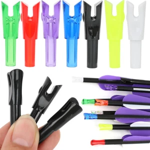 50X Arrow Nock Insert ID6.2mm Arrow Shaft Tail Plastic Archery Shooting Hunt DIY - Picture 1 of 22