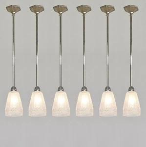Französische Art Deco Pendelleuchte 1930 von Hettier et Vincent & Hanots - 5 verfügbar - Bild 1 von 16