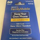 Walmart Family Mobile Sim Kit Works In Smart Phones Micro For House Pugs