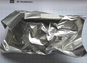 500 gram 99.7% Neodymium metal nuggets under argon element 60 sample - Picture 1 of 4