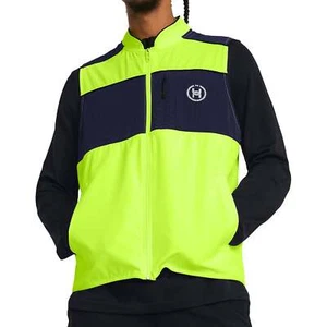 Under Armour Launch Mens Running Gilet Yellow Run Lightweight Breathable - Picture 1 of 5