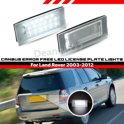 2x LED License Number Plate Light For 2003-2012 Land Rover Range Rover III L322 - Image 1 of 4