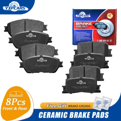 Front and Rear Ceramic Disc Brake Pads Set for Lexus ES300 ES330 Toyota Camry - Image 1 of 4