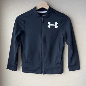 Under Armour Jacket Youth Small Lightweight Full Zip Black UA Athletic - Picture 1 of 13